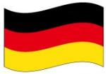 ドイツ国旗（ふちあり）